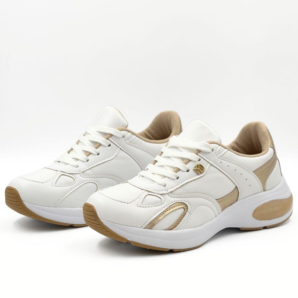 Tênis Modare Casual em Napa com Cadarço Feminino Branco 2