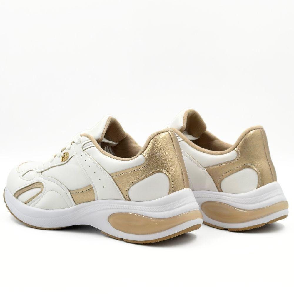 Tênis Modare Casual em Napa com Cadarço Feminino Branco 3