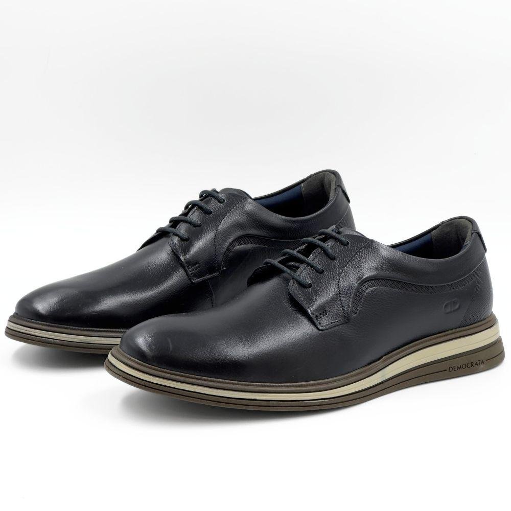 Sapato Democrata Casual Dune Hi-Soft com Cadarço Masculino Preto 2