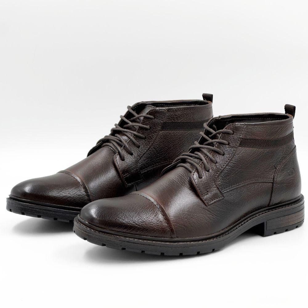 Bota Democrata Astro Tradicional com Cadarço Masculina Marrom 2
