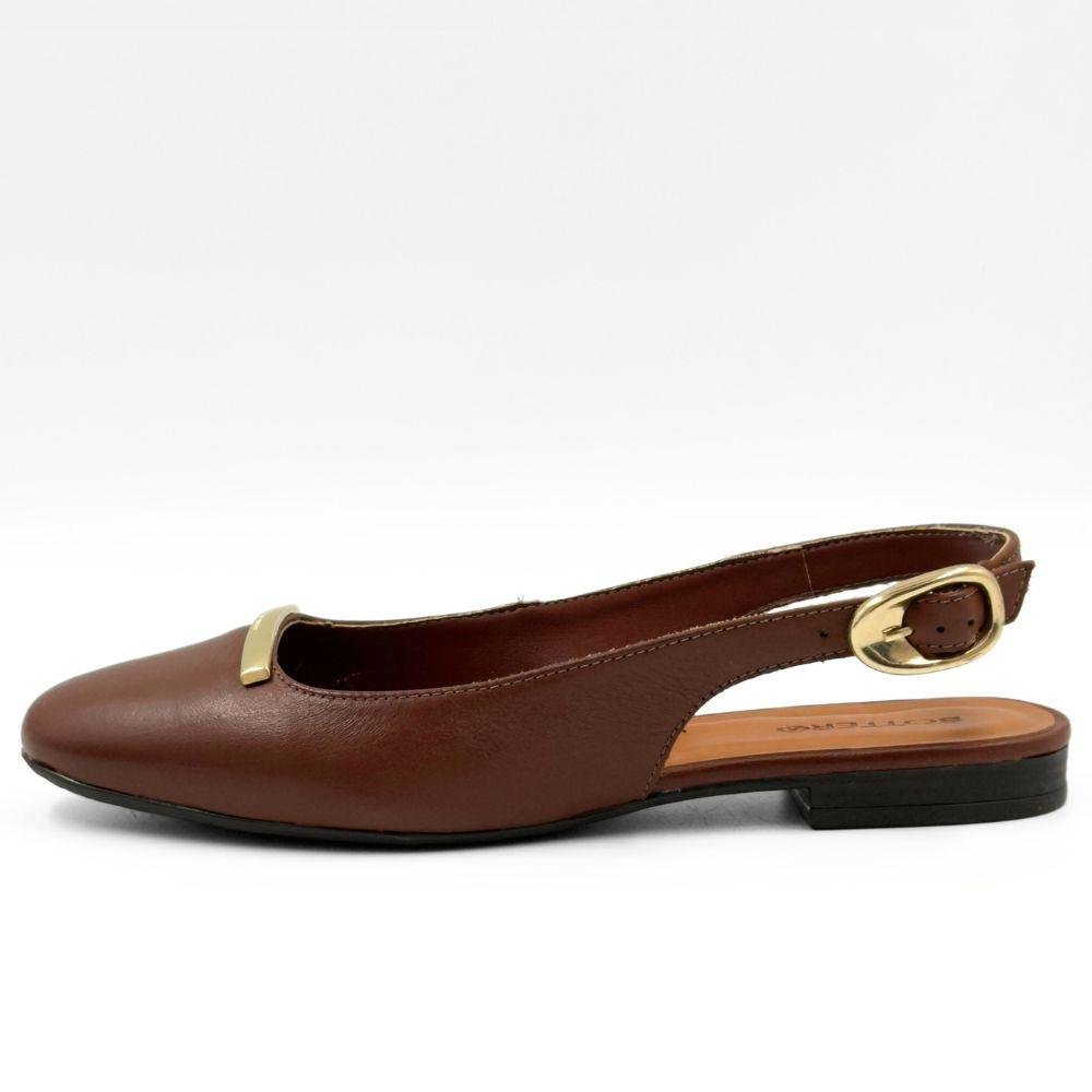 Sapato Bottero Slingback Bico Redondo Feminino