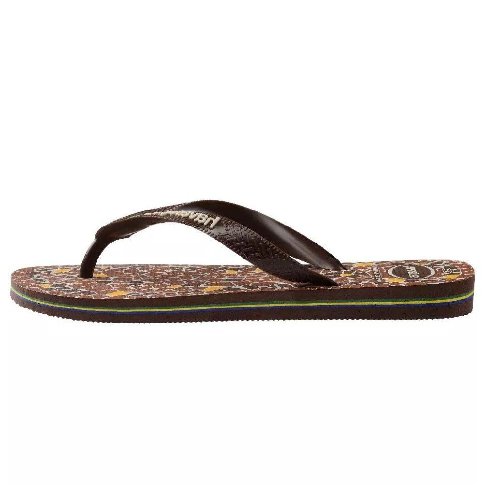 Chinelo Havaianas Tira Larga Top Caquinhos Feminino Marrom 3