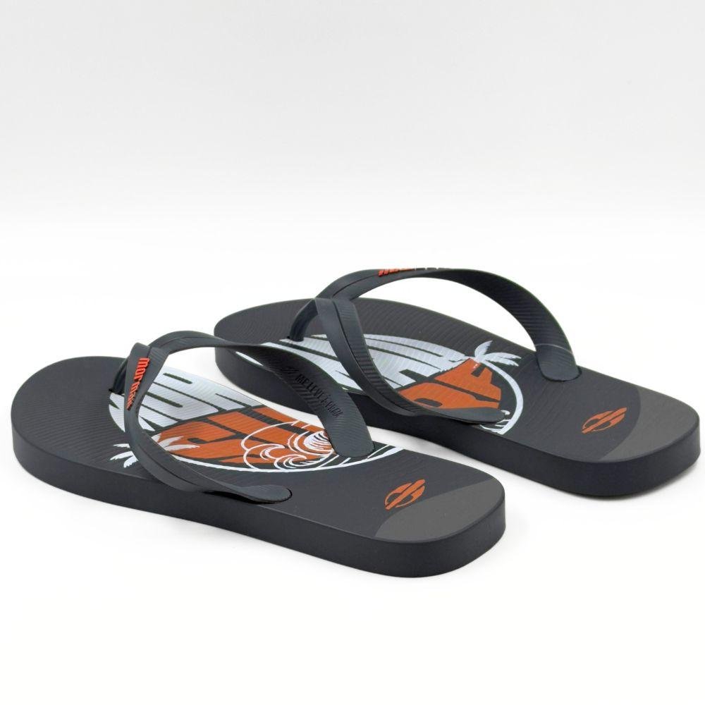 Chinelo Mormaii Tira Larga Tropical Novo Masculino Cinza 3