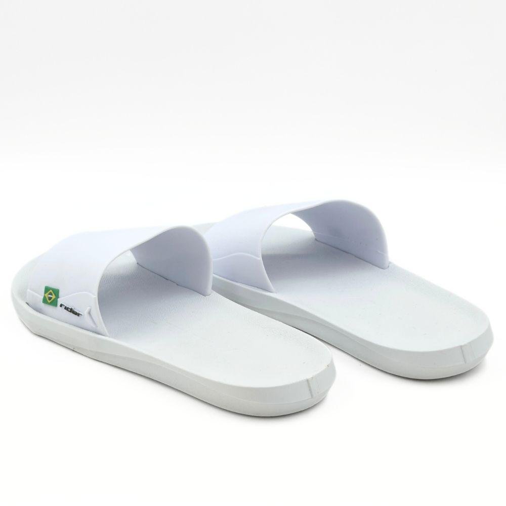 Chinelo Rider Slide Feel Brasil Masculino Branco 3