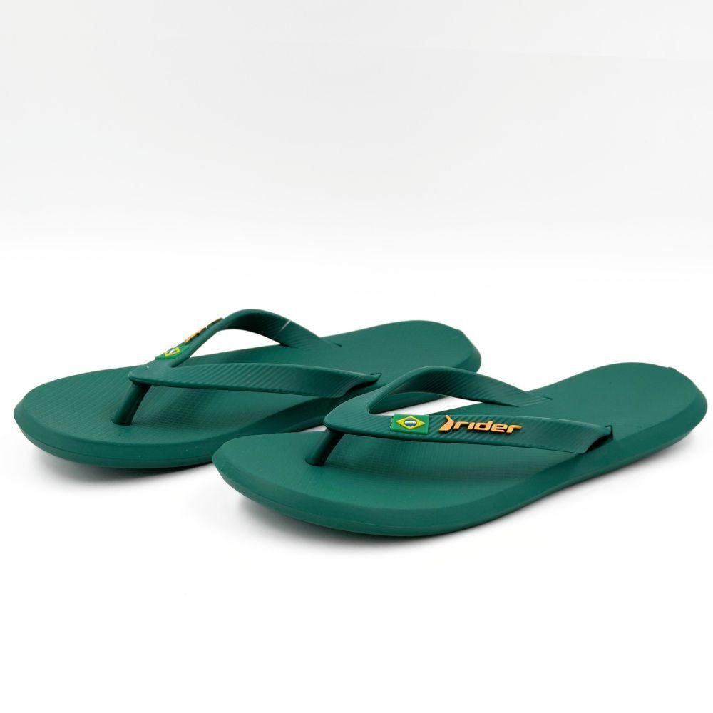 Chinelo Rider Tira Média R1 Brasil Feminino Verde 2