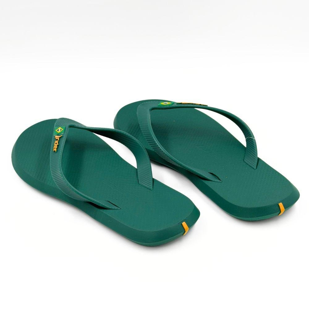 Chinelo Rider Tira Média R1 Brasil Masculino Verde 3