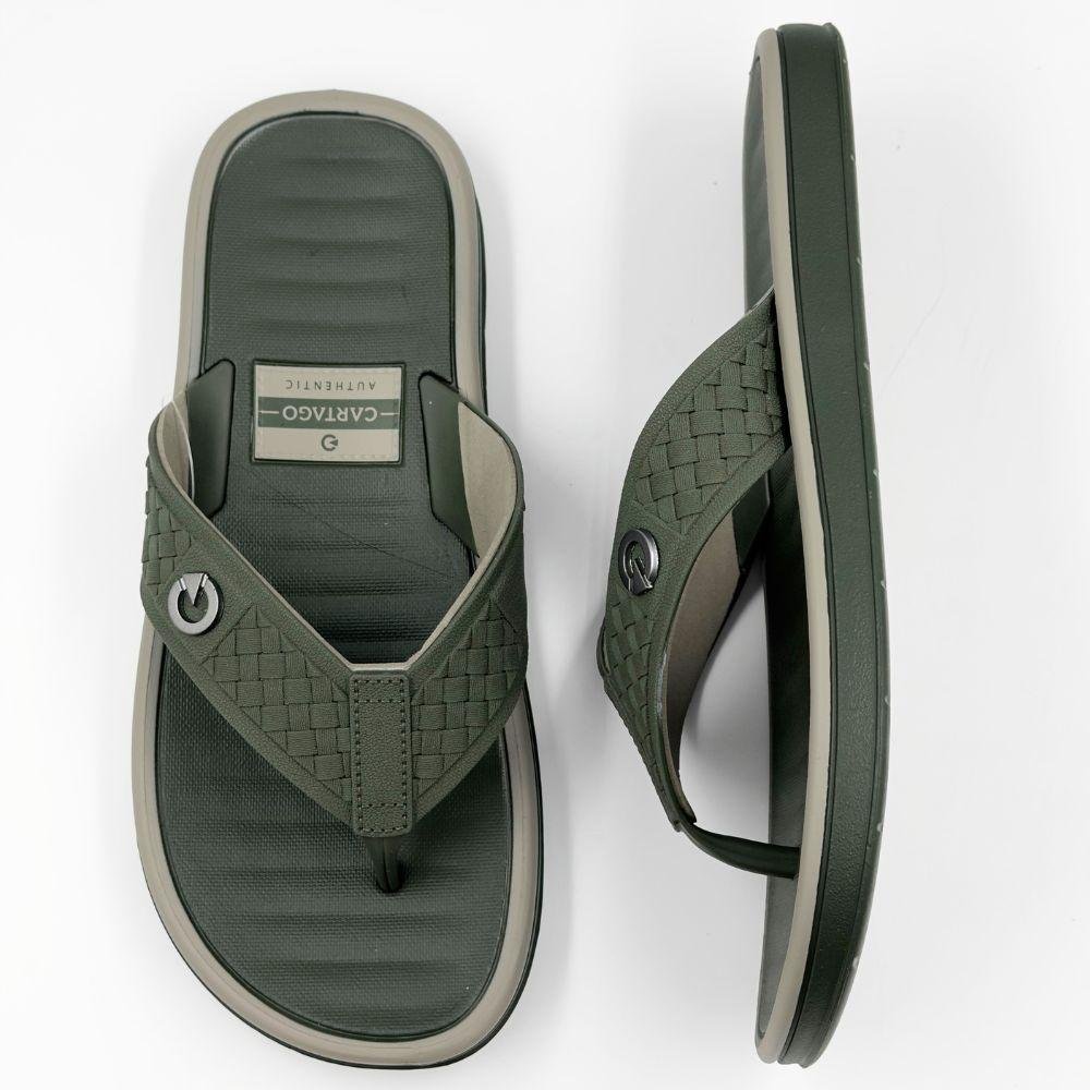 Chinelo Cartago Tira Larga Coimbra III Masculino Verde 4