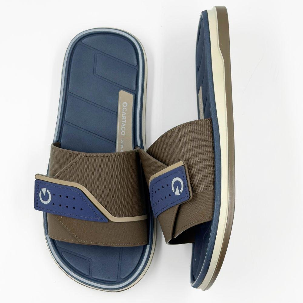 Chinelo Cartago Slide Malaga Sport Masculino Cinza 6
