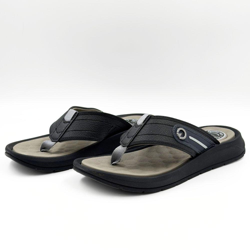 Chinelo Cartago Tira Larga Santorini VIII Masculino Preto 2