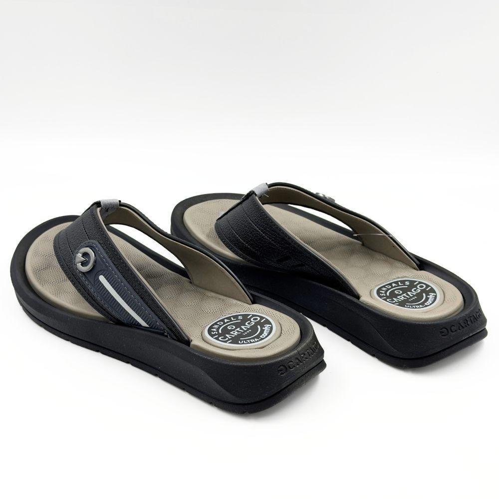 Chinelo Cartago Tira Larga Santorini VIII Masculino Preto 3
