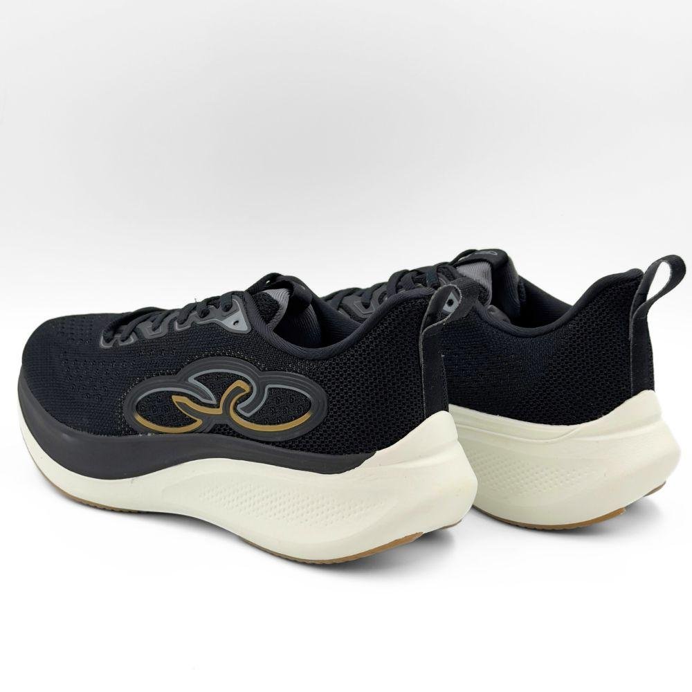 Tênis Olympikus Esportivo Voa 3 Corrida com Cadarço Masculino Preto 3