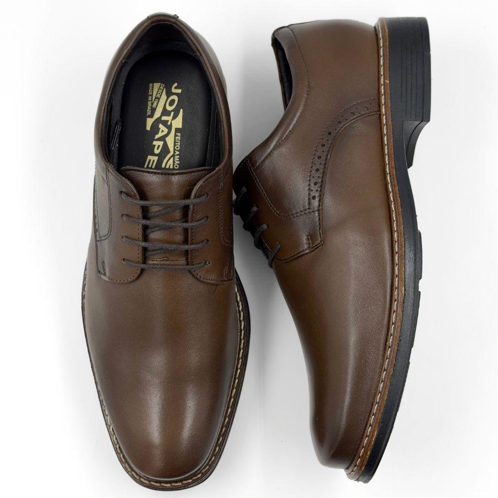 Sapato Jota Pe Casual Air Ruggero com Cadarço Masculino Marrom 4