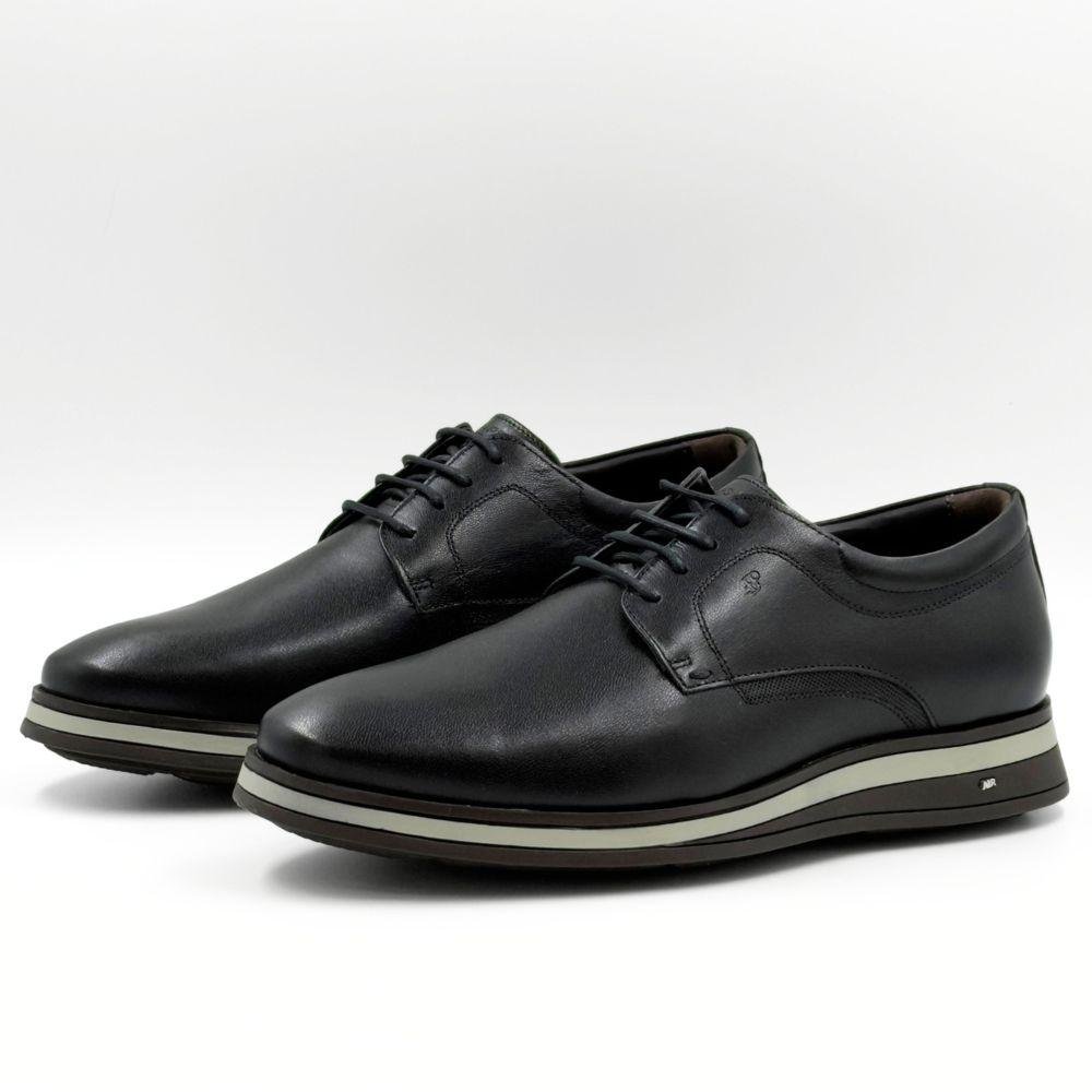 Sapato Jota Pe Casual Air Kardian com Cadarço Masculino Preto 2