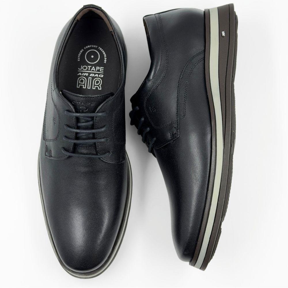 Sapato Jota Pe Casual Air Kardian com Cadarço Masculino Preto 4