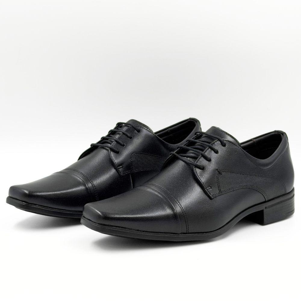Sapato Jota Pe Social Air Anthony com Cadarço Masculino Preto 2