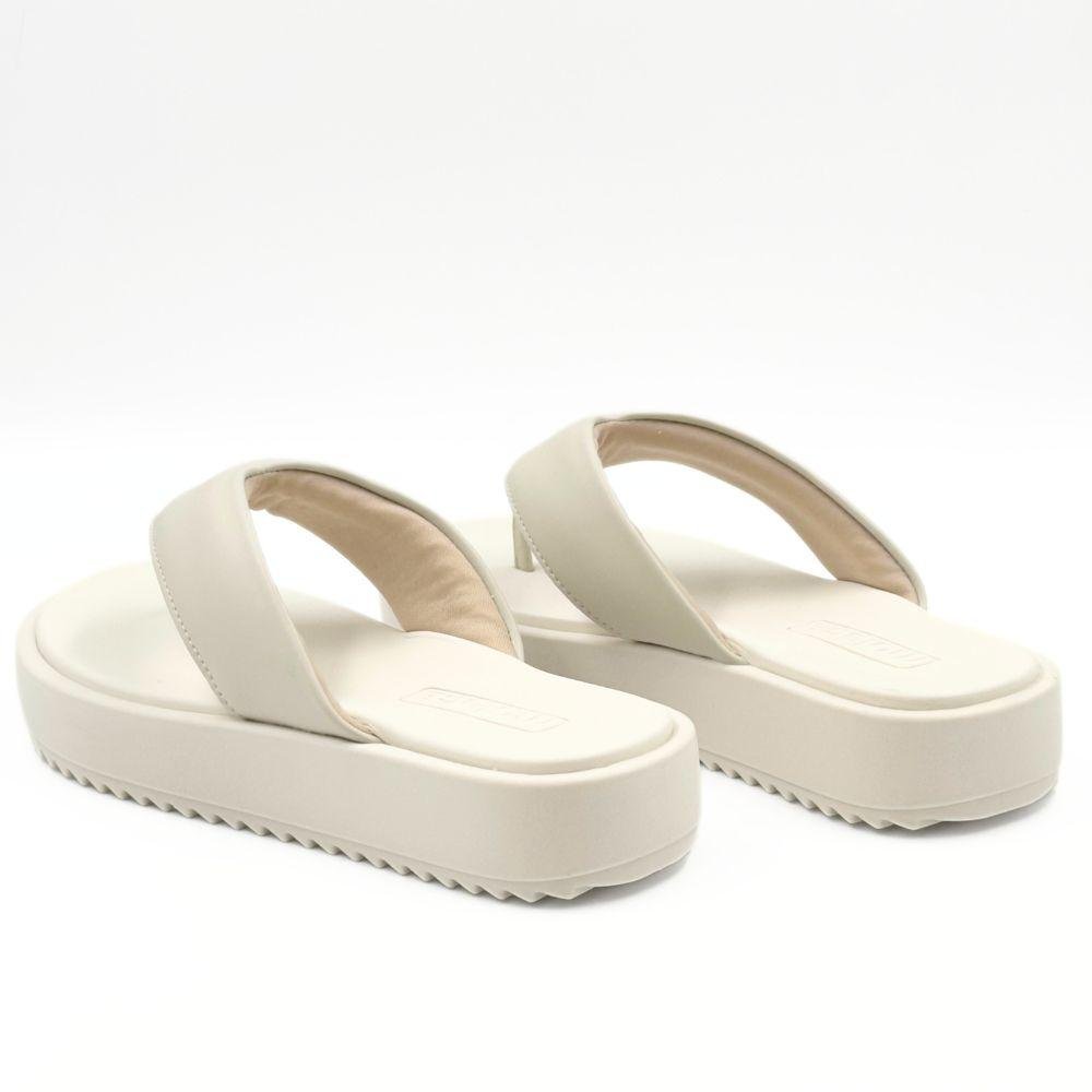 Tamanco Moleca Flatform Tira Larga Feminino Off White 3