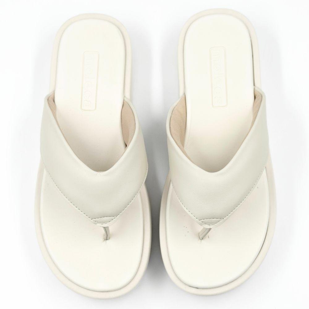 Tamanco Moleca Flatform Tira Larga Feminino Off White 4