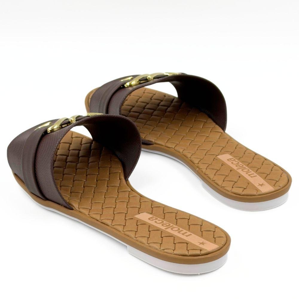 Tamanco Moleca Rasteiro Slide Feminino