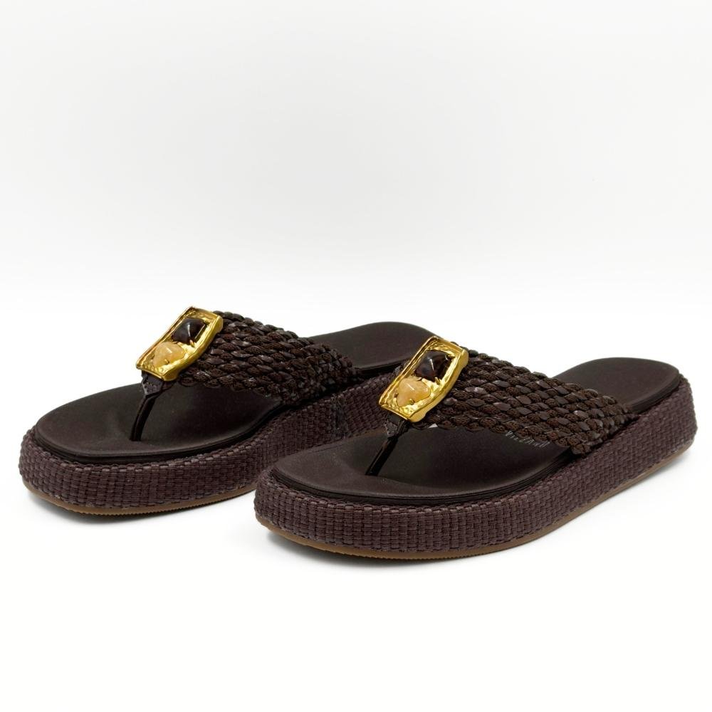 Tamanco Vizzano Tira Larga Flatform Feminino Cacau 2
