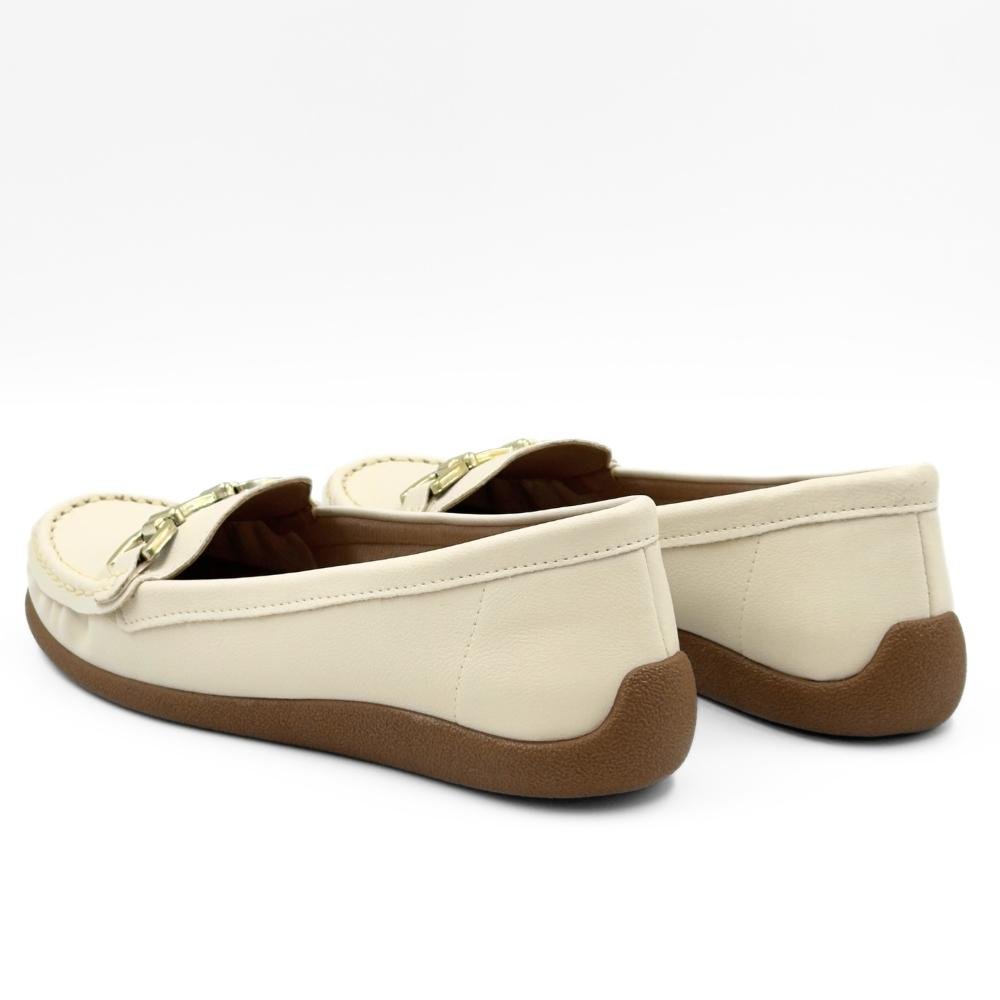 Sapato Modare Casual Mocassim Feminino Off White 3