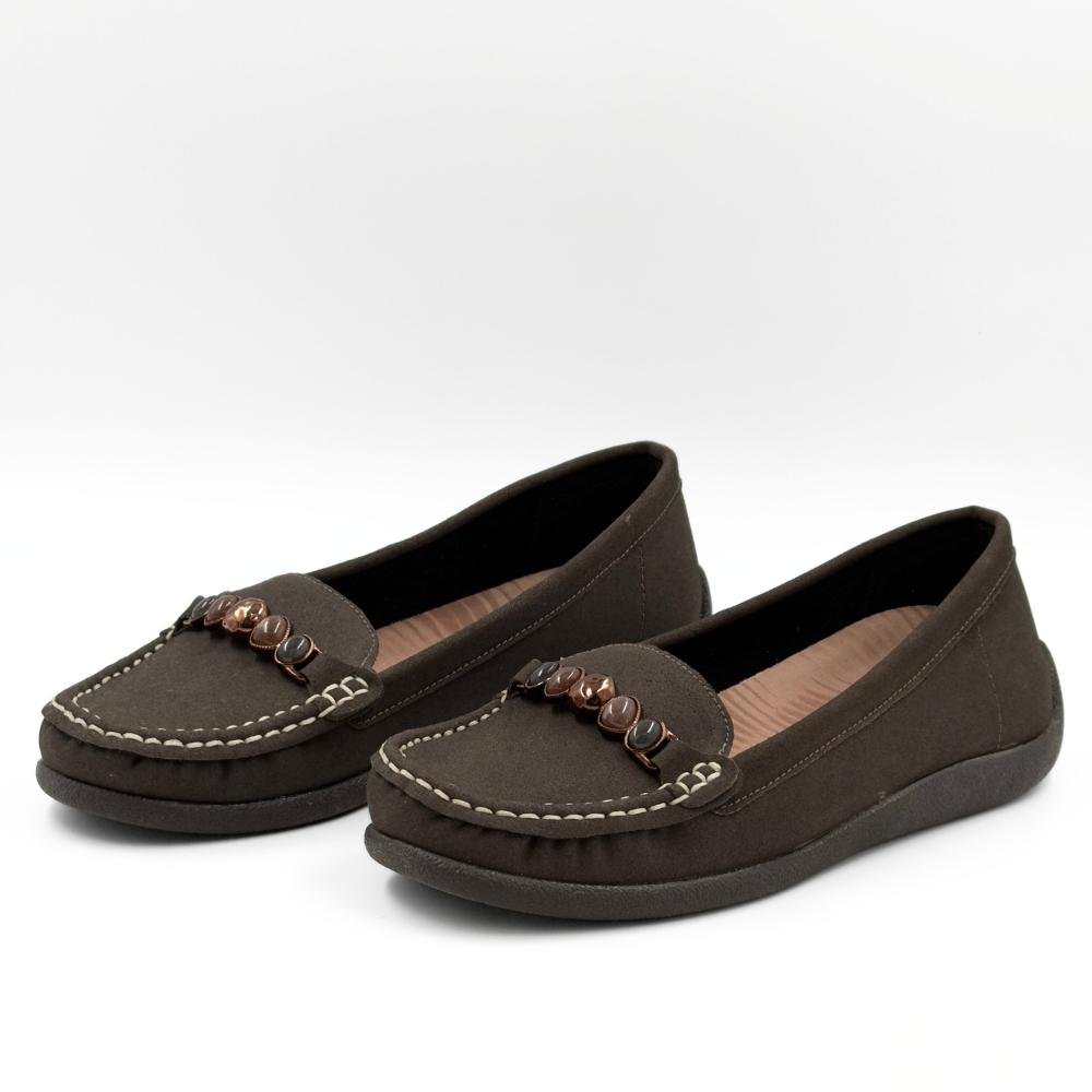 Sapato Modare Mocassim Casual com Aplicações Feminino Cacau 2