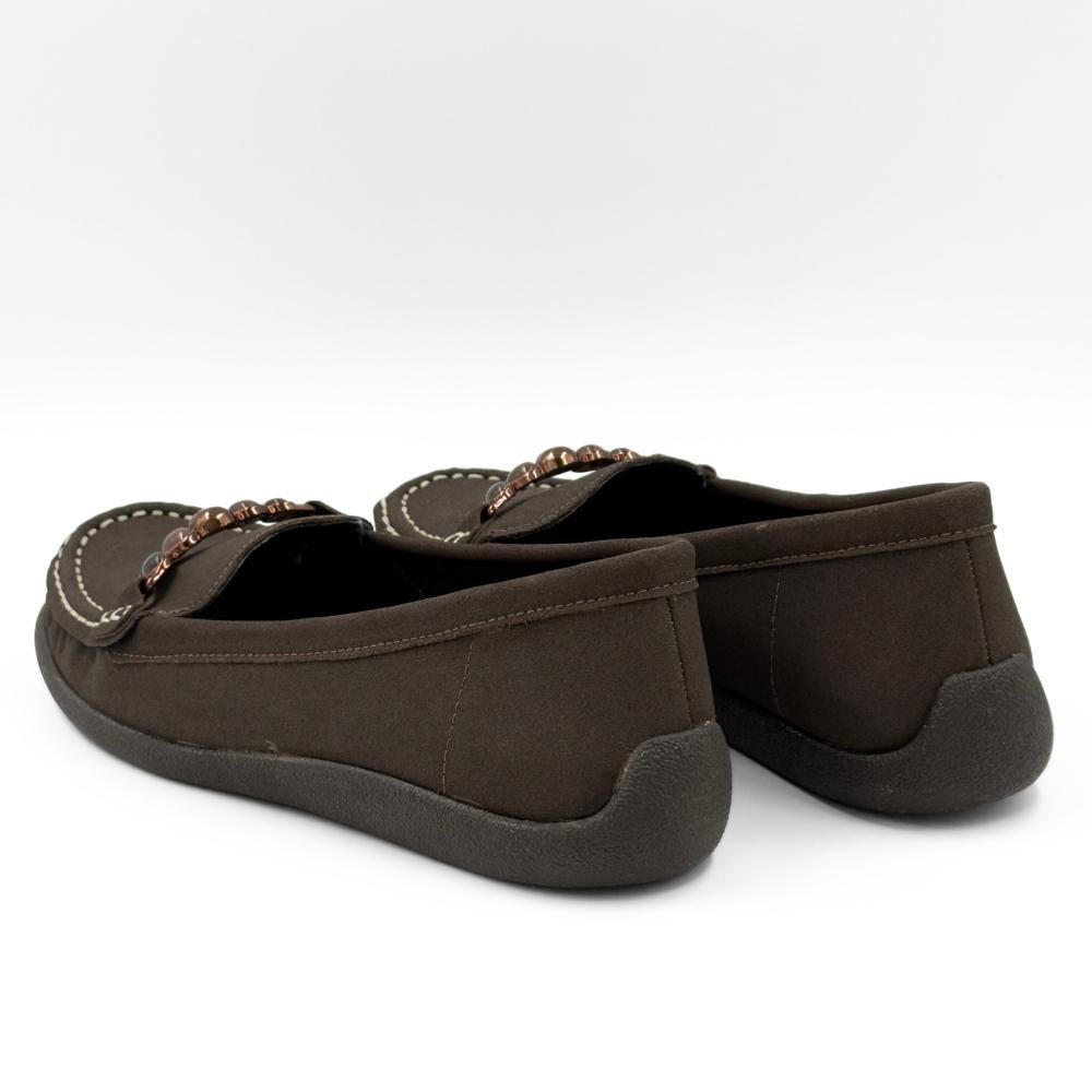 Sapato Modare Mocassim Casual com Aplicações Feminino Cacau 3
