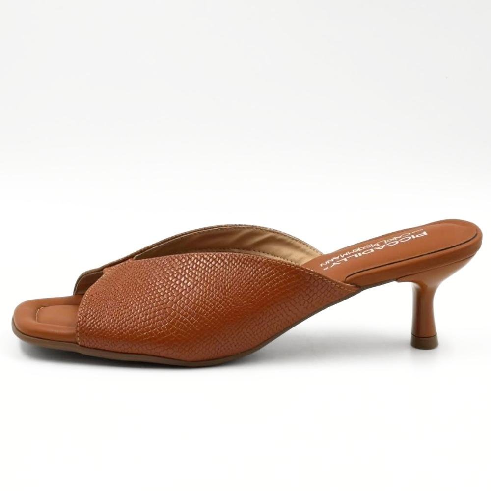 Tamanco Piccadilly Slide Salto Fino Baixo Feminino