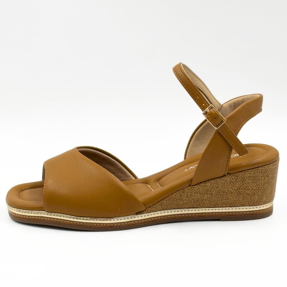 Sandália Piccadilly Anabela Casual Feminina