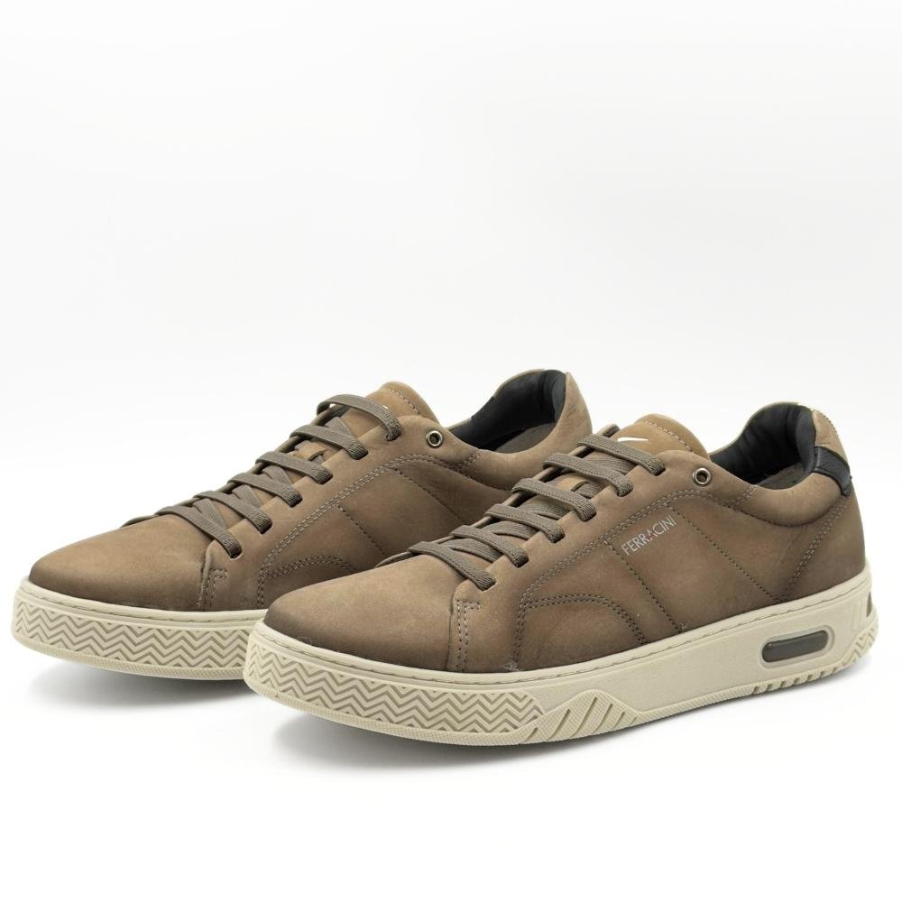 Sapatênis Ferracini Evolution com Cadarço Elástico Masculino Cinza/Off White 2