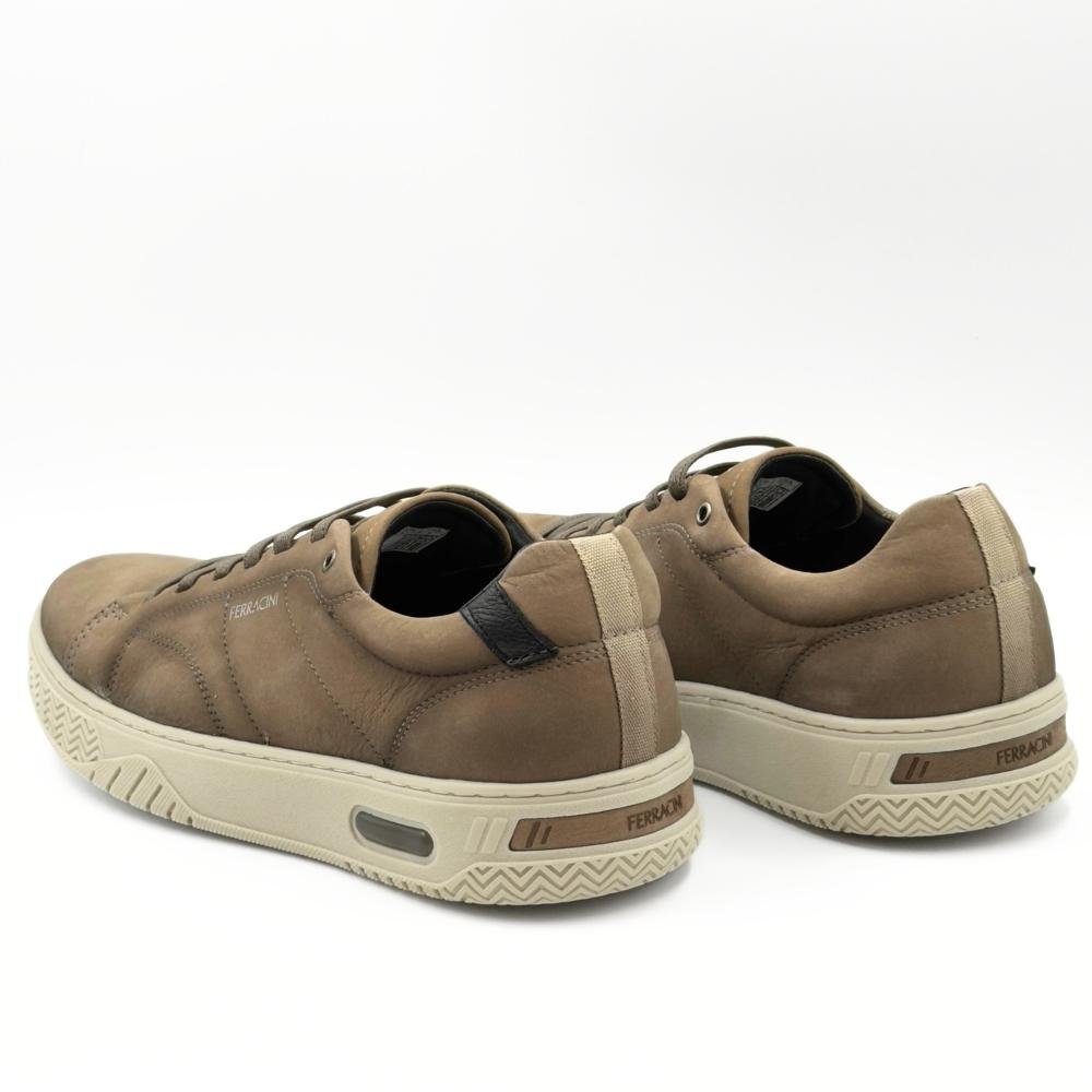 Sapatênis Ferracini Evolution com Cadarço Elástico Masculino Cinza/Off White 3