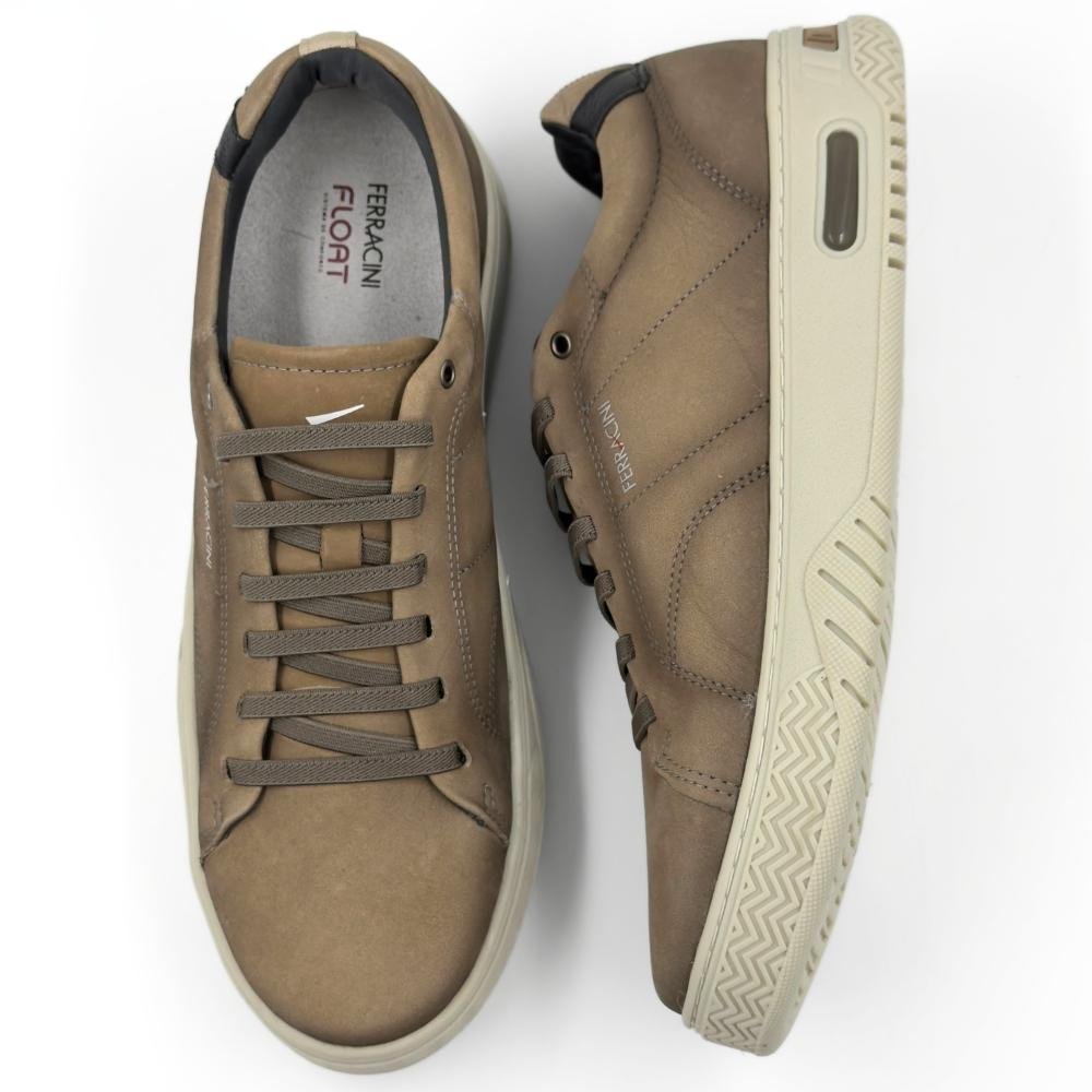 Sapatênis Ferracini Evolution com Cadarço Elástico Masculino Cinza/Off White 4