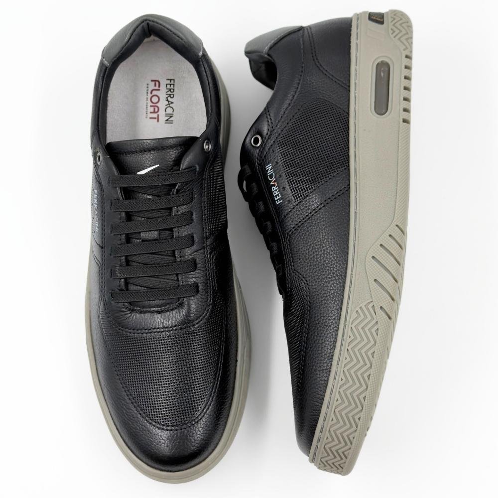 Sapatênis Ferracini Evolution Casual com Cadarço Elástico Masculino Preto 4