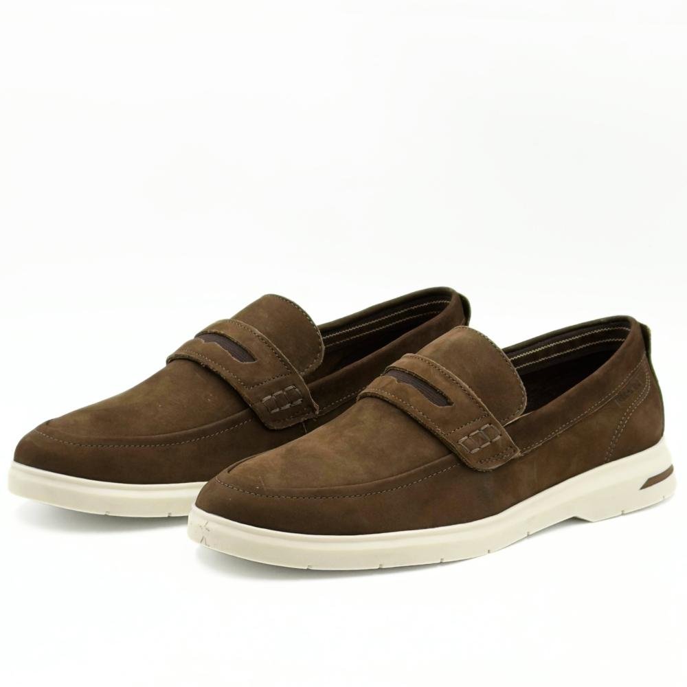 Sapato Ferracini Casual Mocassim Malta Plus Masculino Café 2