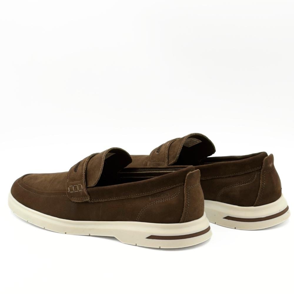Sapato Ferracini Casual Mocassim Malta Plus Masculino Café 3