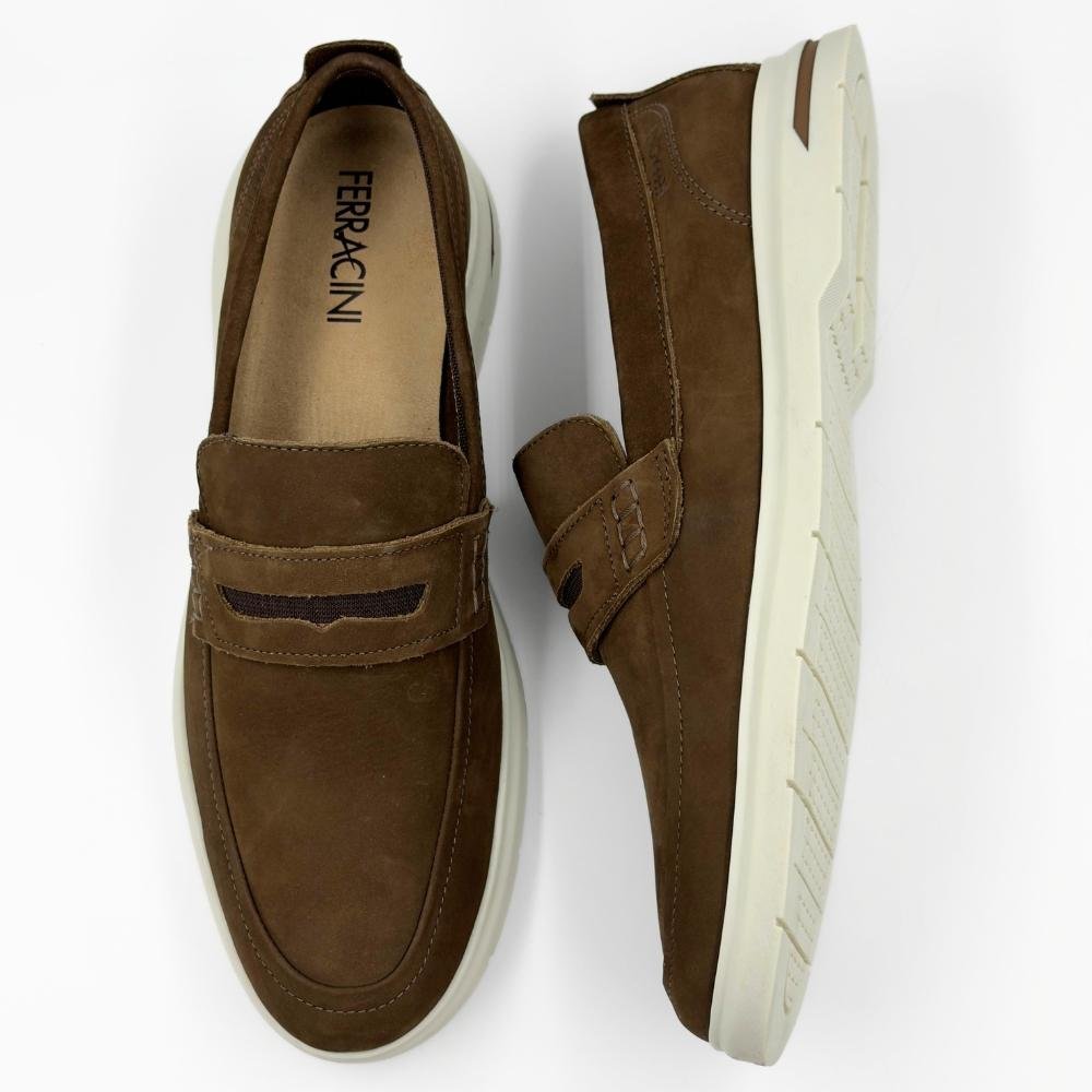 Sapato Ferracini Casual Mocassim Malta Plus Masculino Café 4