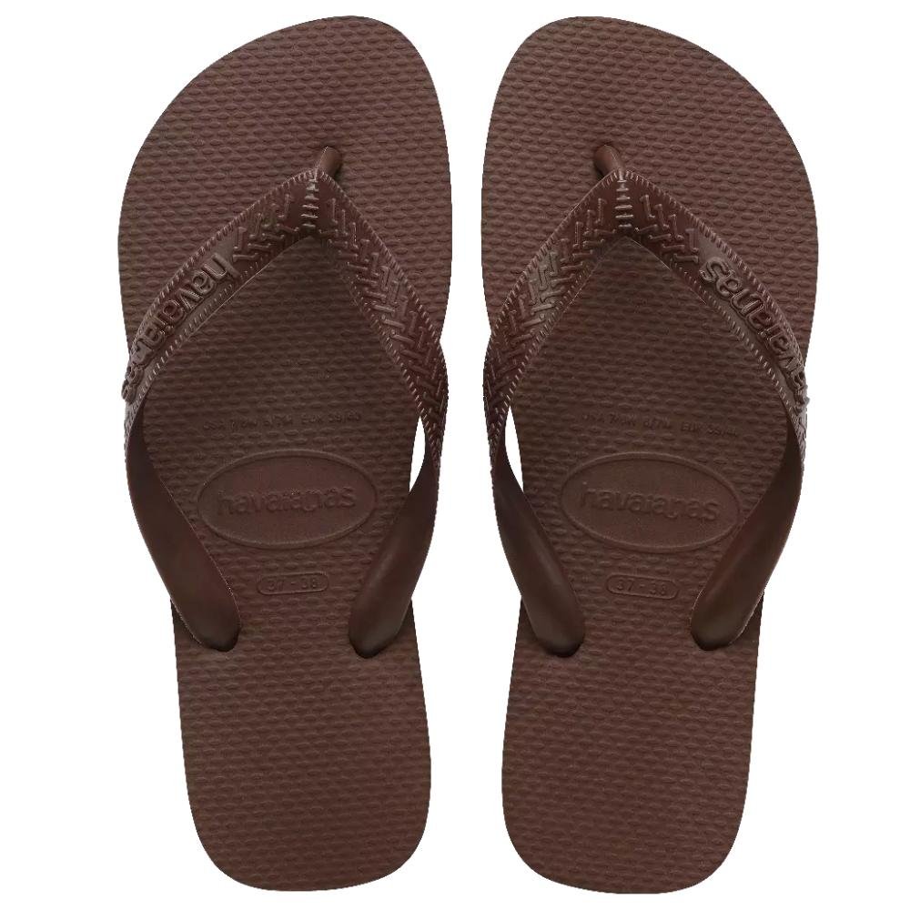 Chinelo Havaianas Tira Larga Top Senses Unissex Café 4