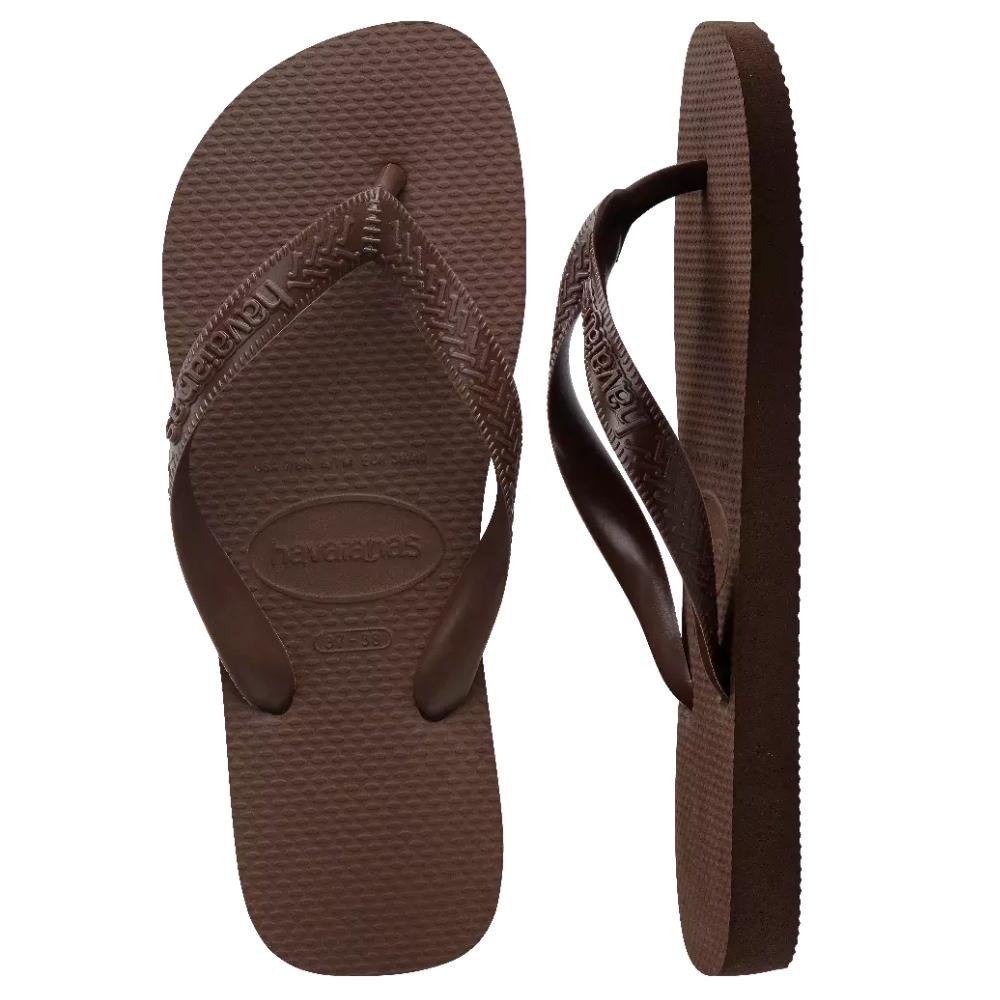 Chinelo Havaianas Tira Larga Top Senses Unissex Café 2