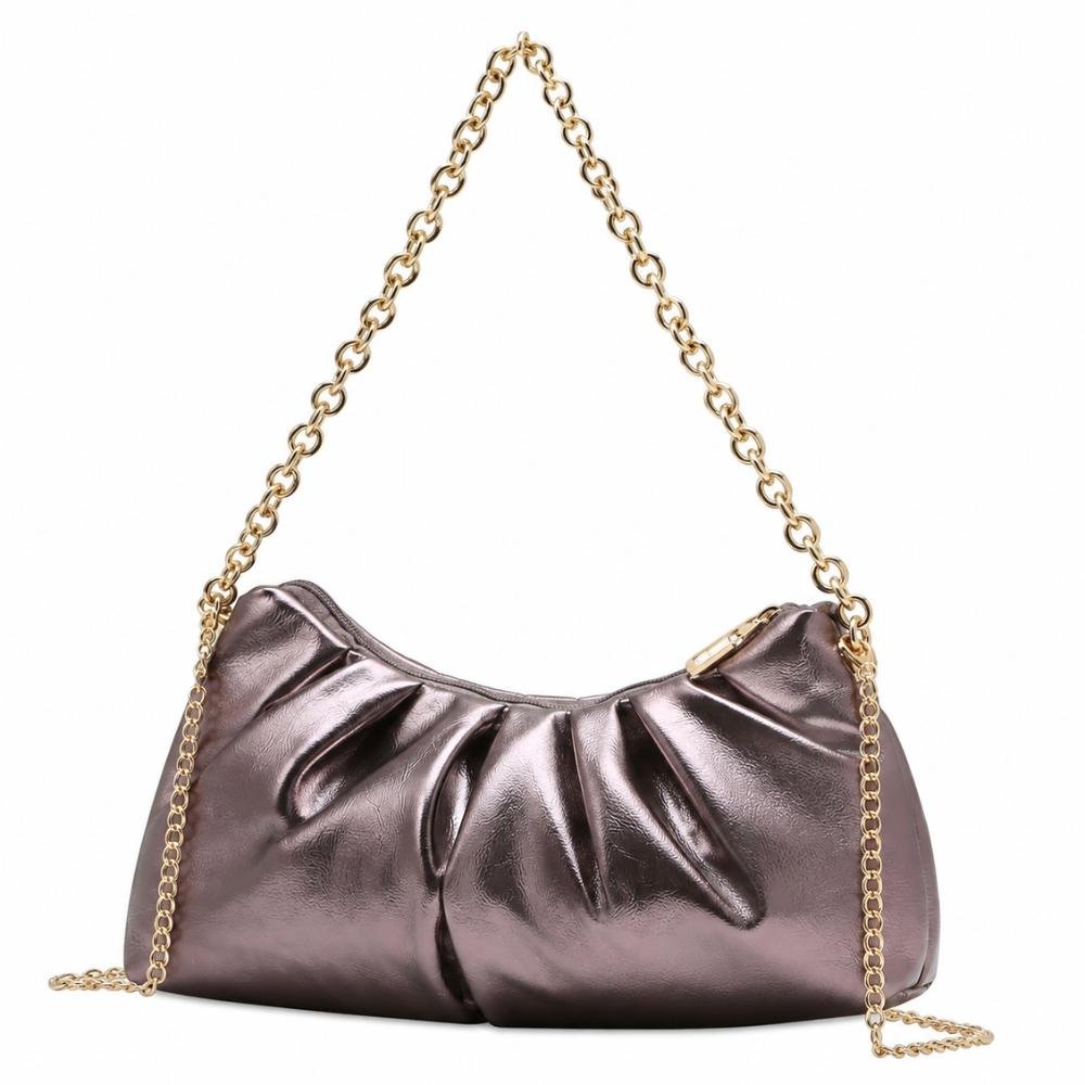 Bolsa Chenson de Festa Tira Colo Metalizada em P.u Feminina
