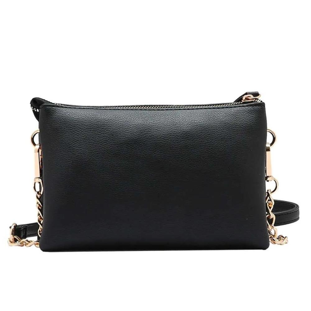 Bolsa Chenson Pequena Tira Colo em P.u Feminina Preto 3