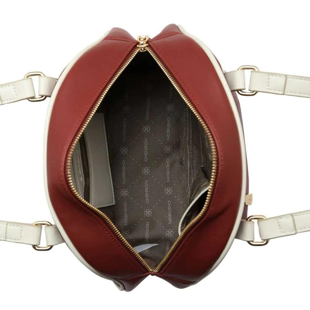 Bolsa Chenson Bowling Sport em P.u Feminina Vinho 3