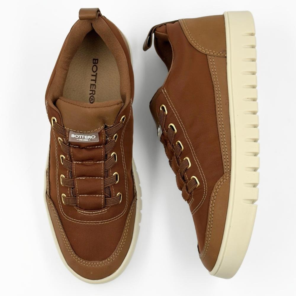 Tênis Bottero com Cadarço Elástico Casual Feminino Chocolate 4
