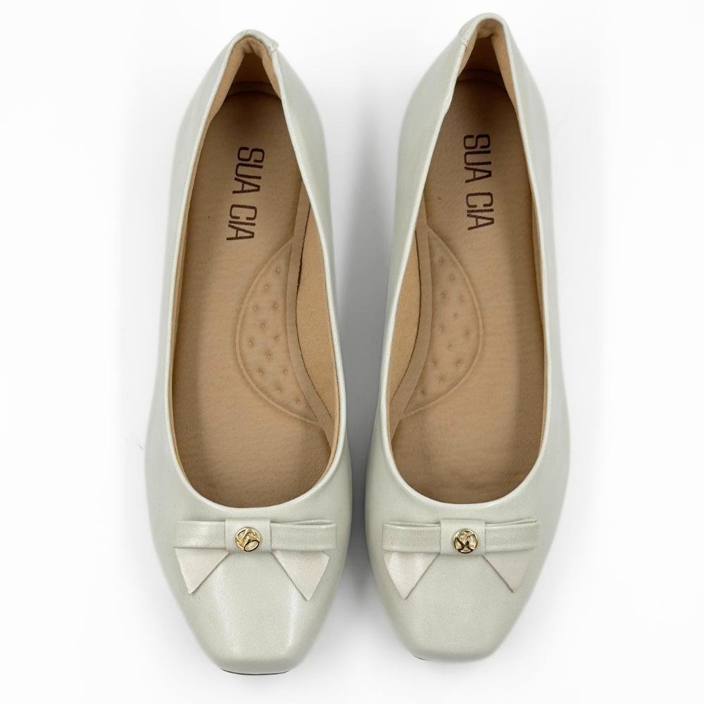 Sapatilha Sua Cia Fechada Casual Feminina Off White 4