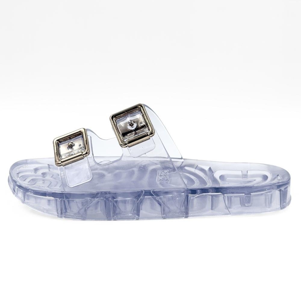 Chinelo Zaxy Slide Jelly Partner com Fivela Feminino