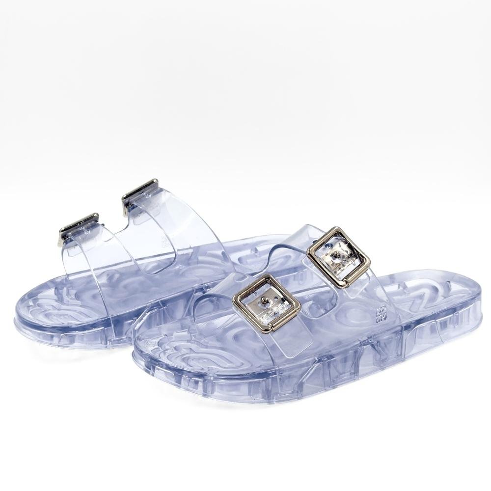 Chinelo Zaxy Slide Jelly Partner com Fivela Feminino Vidro 2