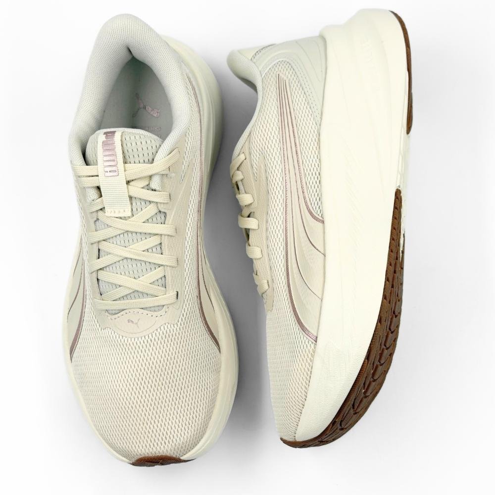 Tênis Puma Esportivo Corrida Maxstride Lite Wns Feminino Bege 4