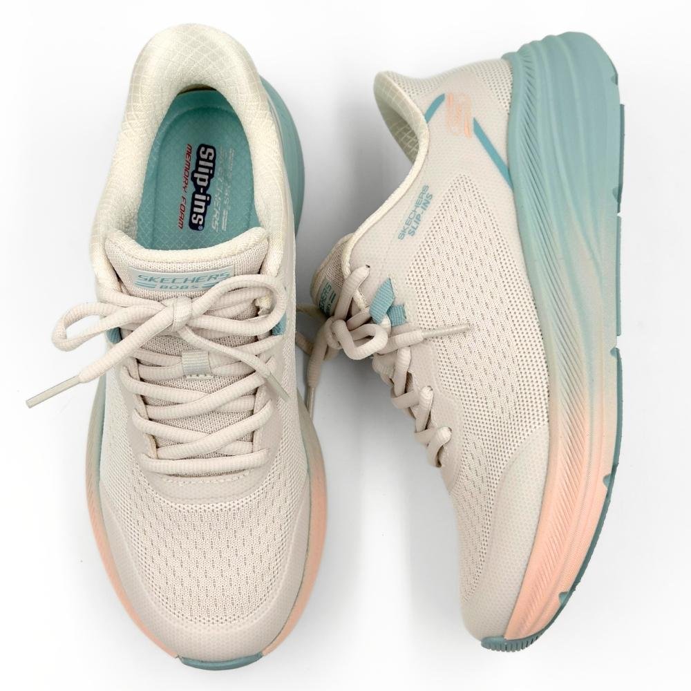 Tênis Skechers Esportivo Boss Skillz com Cadarço Feminino Branco 4