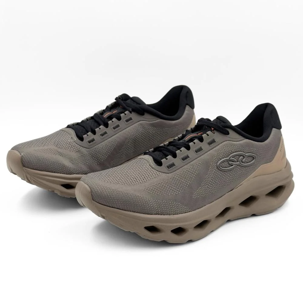 Tênis Olympikus Esportivo Elevado com Cadarço Unissex Castor/Preto 2