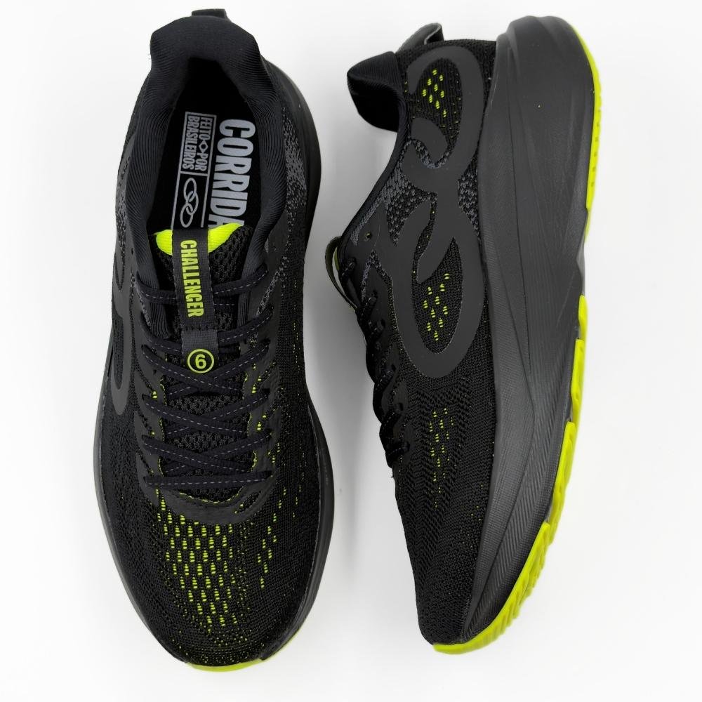 Tênis Olympikus Esportivo Corrida Challenger 6 com Cadarço Masculino Preto 4
