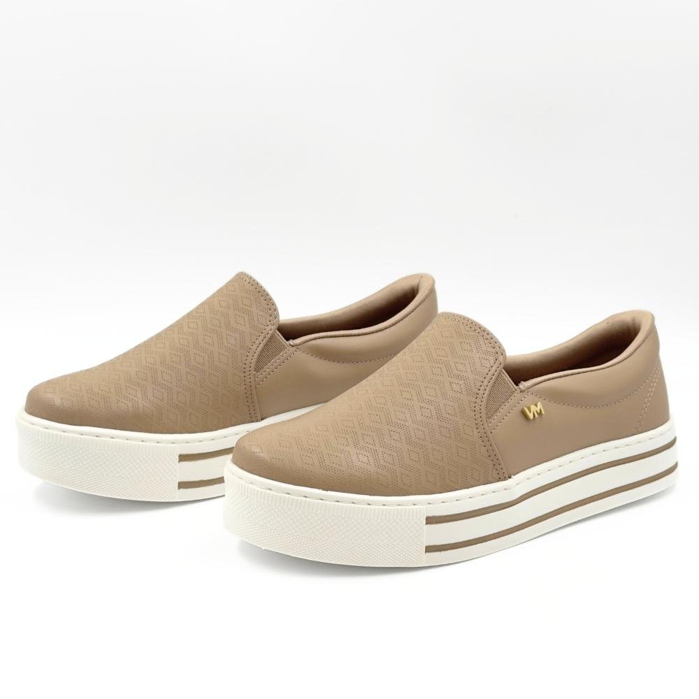 Tênis Via Marte Casual Slip Flatform Feminino Marrom 2