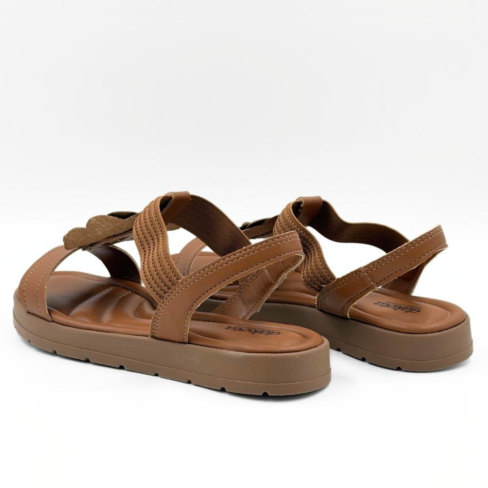 Sandália Dakota Casual Rasteira com Flor Feminina Mascavo 3